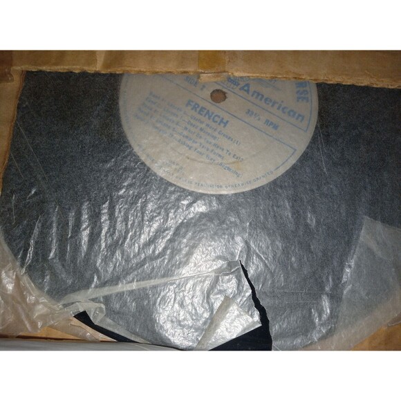 Learn-A-Language 10" 1958 Vinyl Records Conversational French Course Discs 1 - Picture 1 of 4